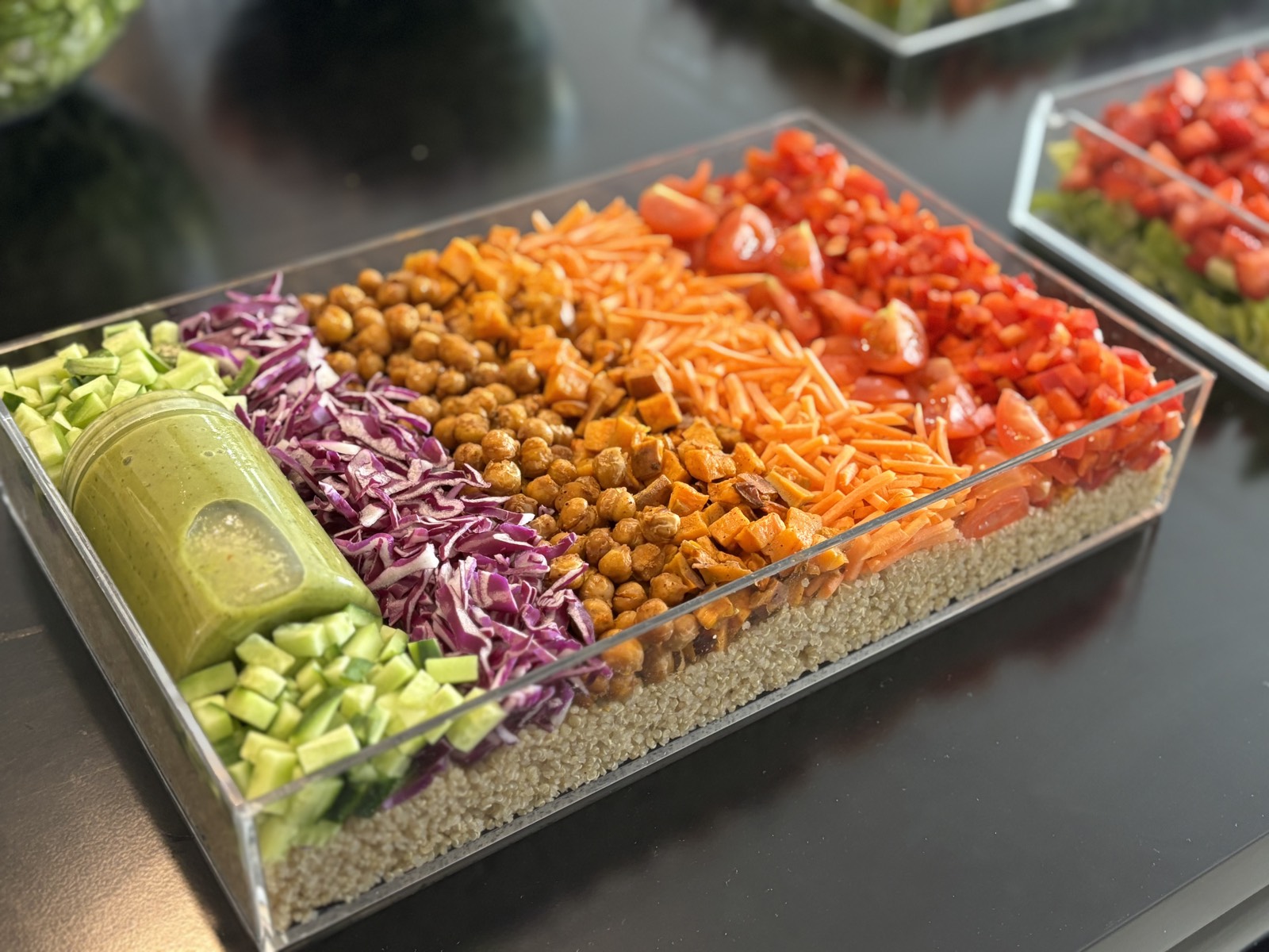 Rainbow quinoa salad