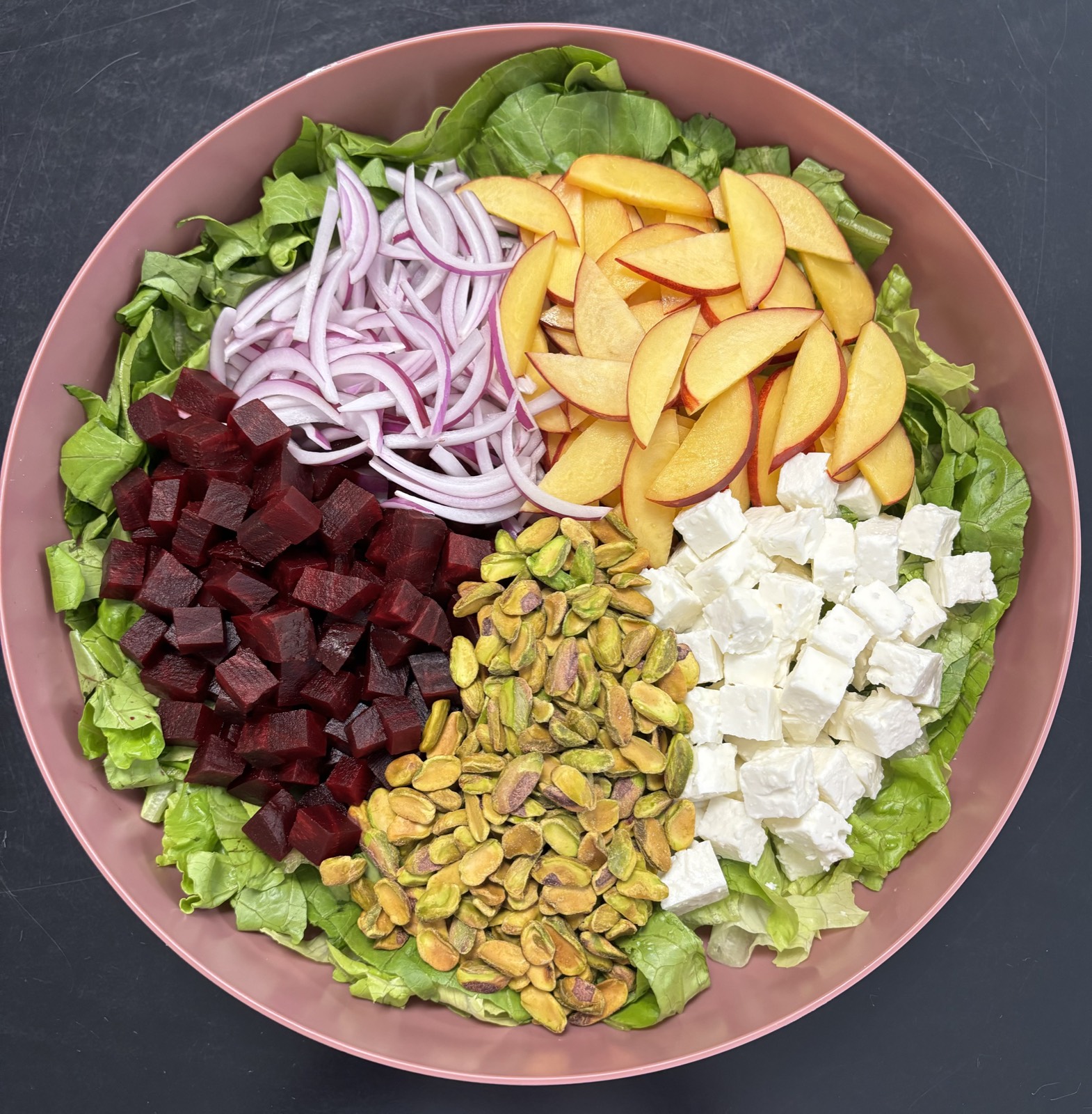Spring pistachio salad